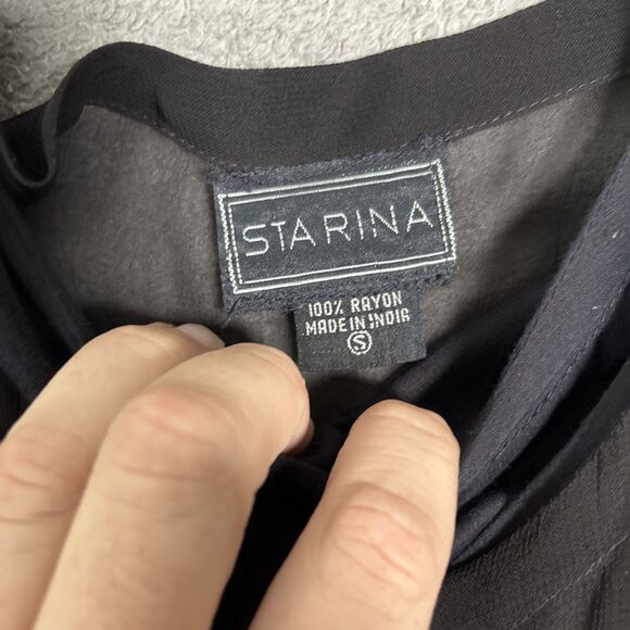 Starina Sheer Maxi Layered Dress Women’s Size S Oversized Witchy Gothic Grunge - Picture 10 of 13